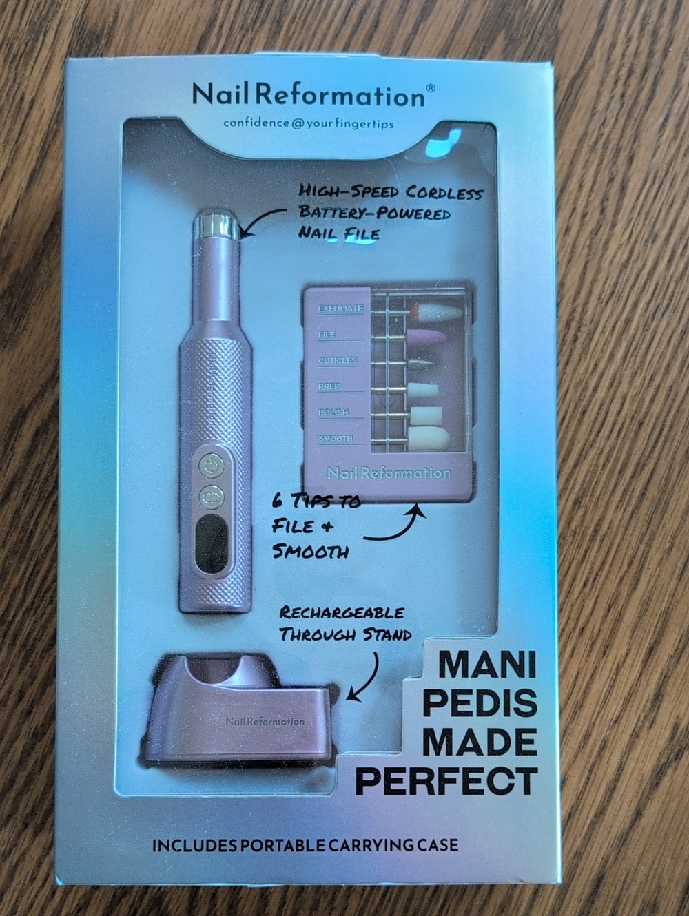 Reformation Grooming Cordless Electric Nail File - Rose Pink